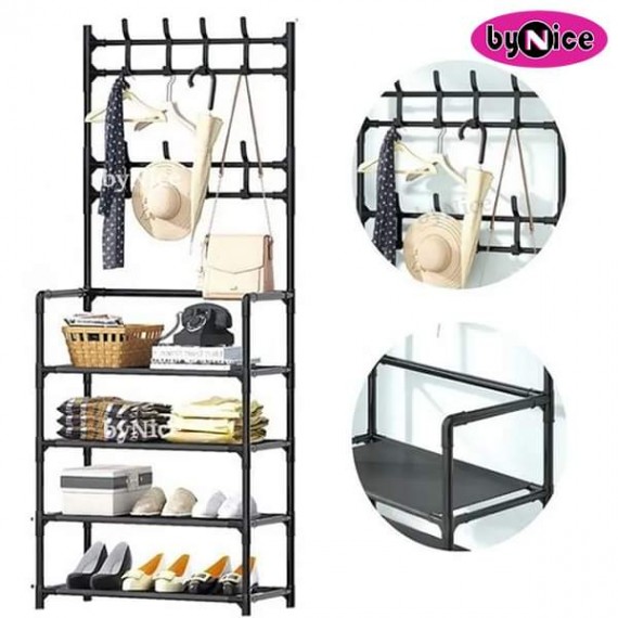 5 Tiers Shoes Rack Coat Hanger CT-5 AS 4920-9