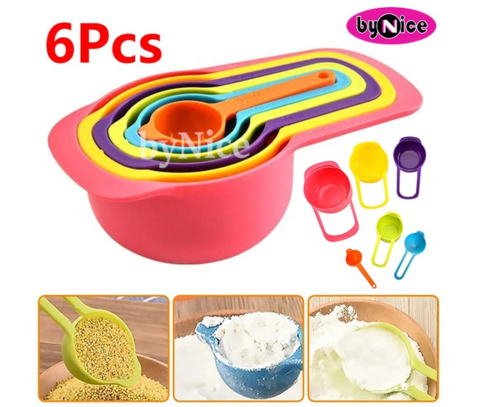 Sizikato 4pcs Porcelain Measuring Spoons with Base, Strawberry Cream Cake  Shape