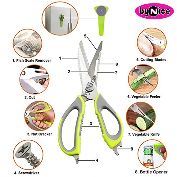 Kitchen Scissor with Magnetic Holder BM2012