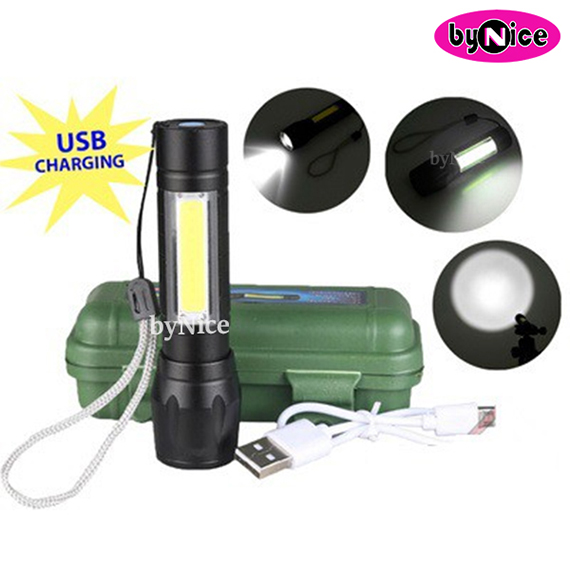 USB Charge Aluminium Torch CH7018