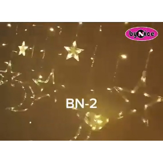 Moon and Star Curtain Led Lights BN-2