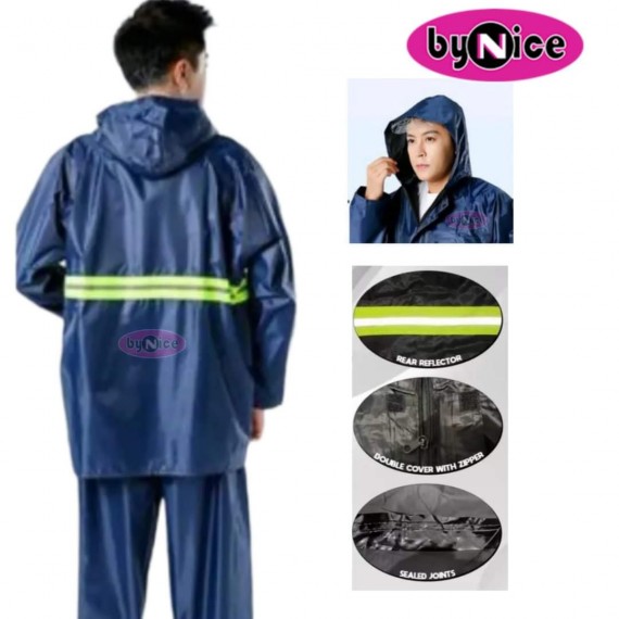 Raincoat 2pcs 606 BM2074 Fit to XL